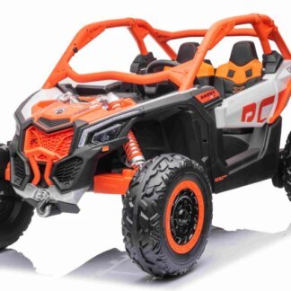 BUGGY 24V CAN-AM Maverick, naranja, 4 MOTORES 200W, MP4, RC, 2 PLAZAS, - INDA55-LI-CA001O